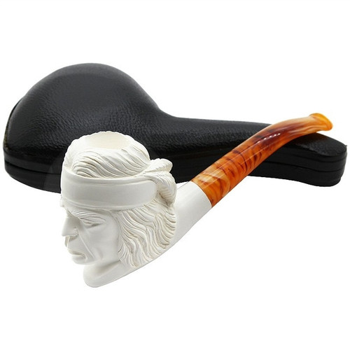 Deluxe Signed M Yilmaz Indian Meerschaum Pipe - P118980