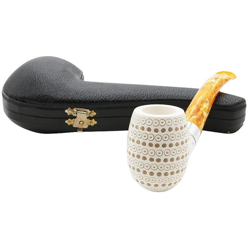3D Lattice Billiard Silver Band Meerschaum Pipe
