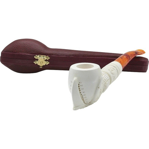 Smooth Claw Knurl Meerschaum Pipe