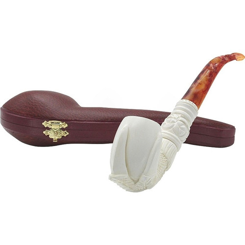Oom Paul Claw Knurl Meerschaum Pipe