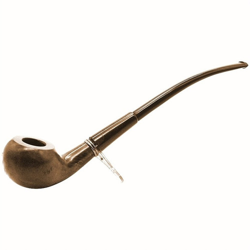 9mm German Briar Brass Ring Churchwarden Pipe