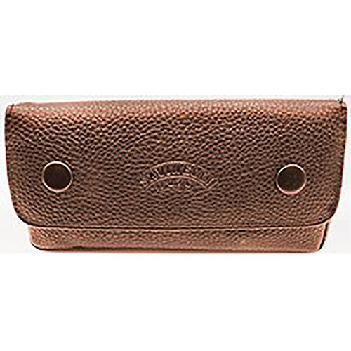 Savinelli Lichee Leather 2 Pipe Bag with Tobacco Pouch - Brown