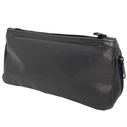 Brown Leatherette Pipe and Tobacco Combo Pouch Brown Leatherette Pipe and Tobacco Combo Pouch