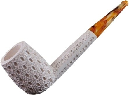 Deluxe Canadian Lattice Meerschaum Pipes - RM02401