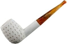 Deluxe Billiard Lattice Meerschaum Pipes - RM033111