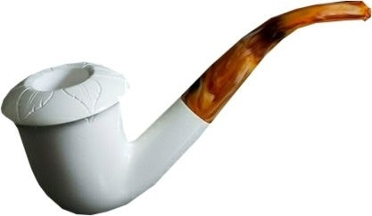 Deluxe Calabash Smooth Meerschaum Pipe - RM063018