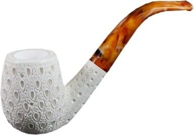 Deluxe Classic Lattice Meerschaum Pipe - RM340141