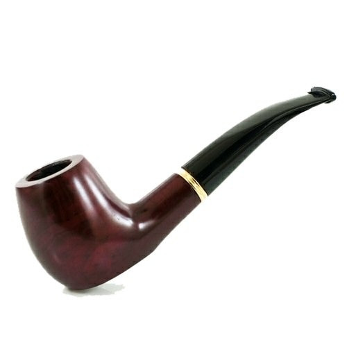 Cherry Bent Billiard Briar Pipe - RMBG3000-09