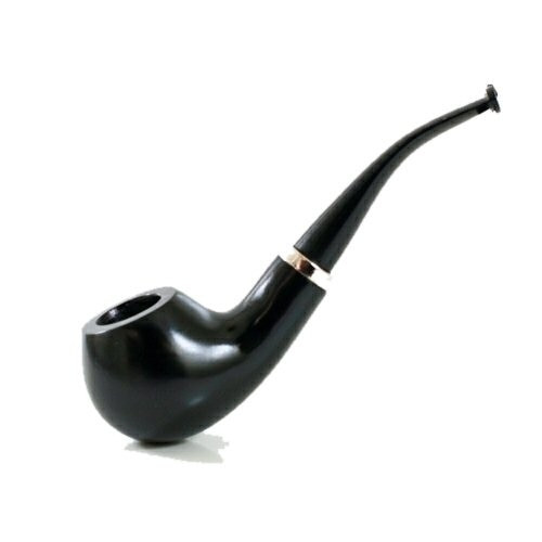 Black German Standard Briar Pipe - RMBG9000-2