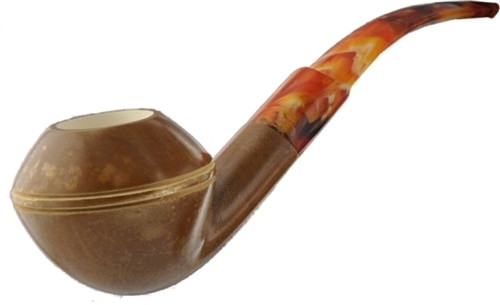 Regular Estate Smooth Bulldog Meerschaum Pipe - RMM02232