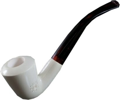 Medium Meerschaum Pipe - Smooth Dublin - RMM02607