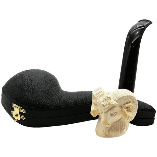 Oom Paul Ram Head Meerschaum Pipe