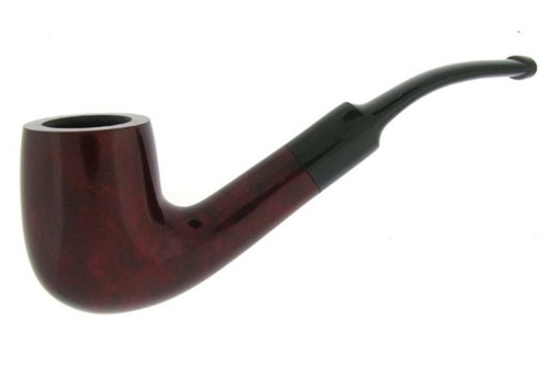 Tall Bent Billiard Cherry Briar Pipe - SEBC105 Tall Bent Billiard Cherry Briar Pipe - SEBC105