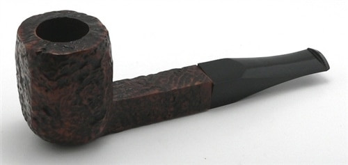 LaCroix Rusticated Panel Flat Billiard Briar Pipe