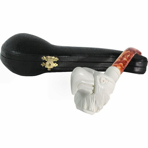 Eagle Beak Smooth Knurl Meerschaum Pipe