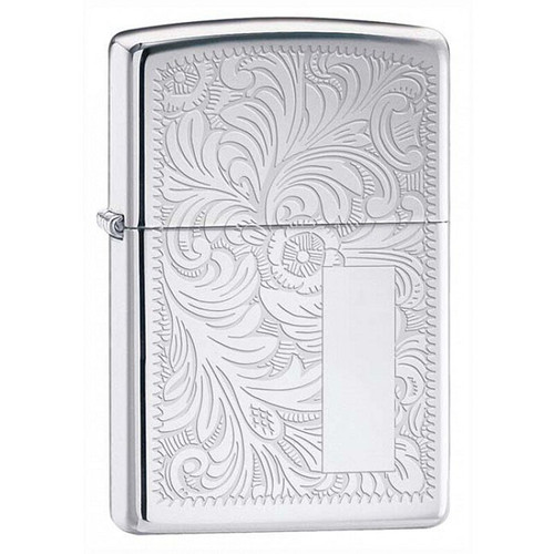High Polish Chrome Venetian Zippo Pipe Lighter High Polish Chrome Venetian Zippo Pipe Lighter