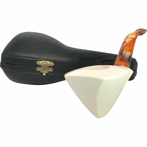 Deluxe Freeform Smooth Meerschaum Pipe Deluxe Freeform Smooth Meerschaum Pipe