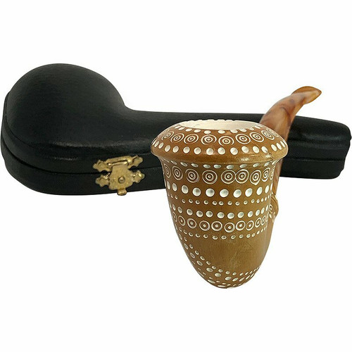 Deluxe Pre-colored Calabash Meerschaum Pipe Deluxe Pre-colored Calabash Meerschaum Pipe