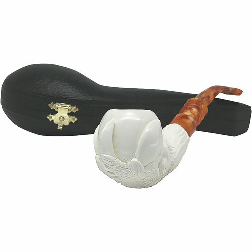 Deluxe Smooth Apple Bowl Claw Meerschaum Pipe