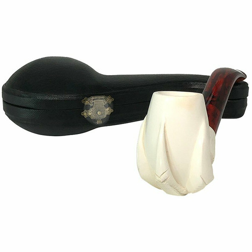 Claw with Dark Red Stem Meerschaum Pipe Claw with Dark Red Stem Meerschaum Pipe