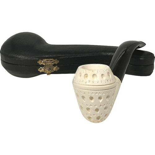 Rhodesian Teardrop Lattice Meerschaum Pipe Rhodesian Teardrop Lattice Meerschaum Pipe