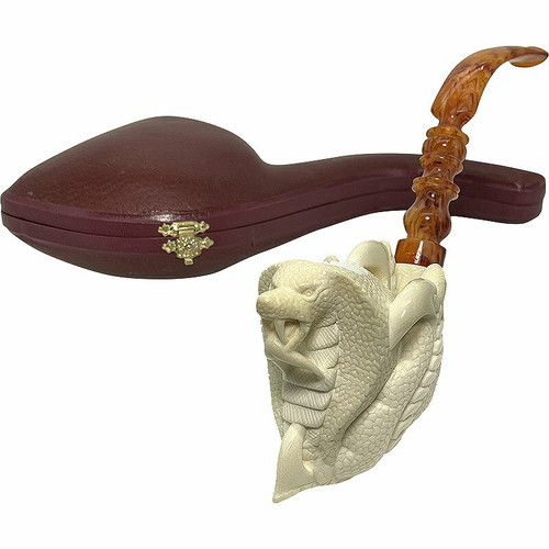 Special Baglan Signed Cobra in Claw Meerschaum Pipe Special Baglan Signed Cobra in Claw Meerschaum Pipe