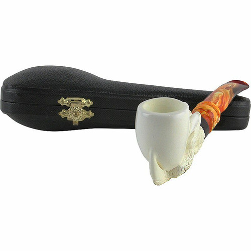 Backwards Claw Slightly Bent Meerschaum Pipe Backwards Claw Slightly Bent Meerschaum Pipe