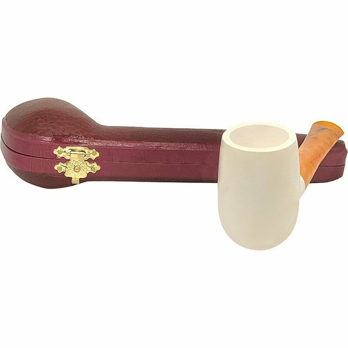 Billiard Smooth Straight Stem Meerschaum Pipe Billiard Smooth Straight Stem Meerschaum Pipe