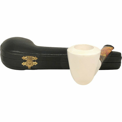 Dublin Long Shank Straight Meerschaum Pipe Dublin Long Shank Straight Meerschaum Pipe