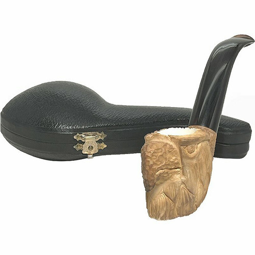 Pre-colored Eagle Beak Dark Stem Meerschaum Pipe Pre-colored Eagle Beak Dark Stem Meerschaum Pipe