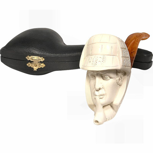 Special Sherlock Holmes Bent Stem Meerschaum Pipe