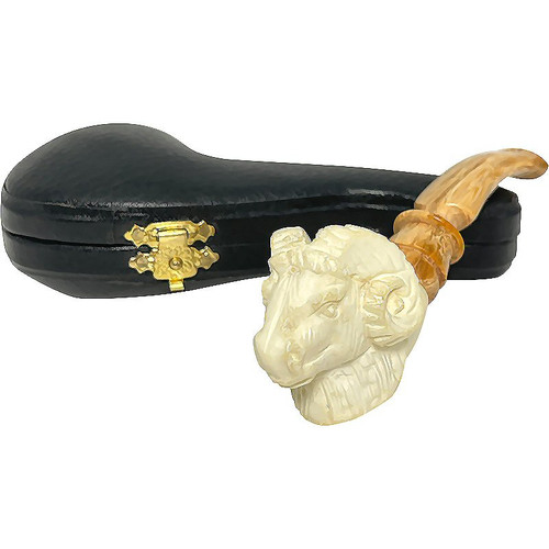 Signed Dulger Ram Meerschaum Cigarette Holder Signed Dulger Ram Meerschaum Cigarette Holder