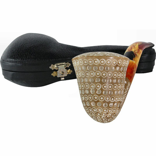 Pre-colored Dublin 3D Lattice Meerschaum Pipe