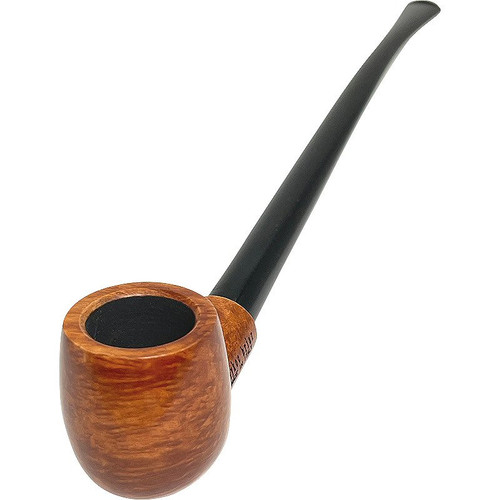 Light Brown Short Bowl Italian Briar Churchwarden Pipe Light Brown Short Bowl Italian Briar Churchwarden Pipe