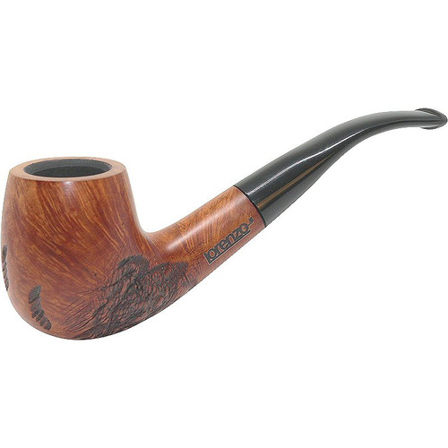 Lorenzo Smooth and Rustic Bent Stem Italian Briar Pipe