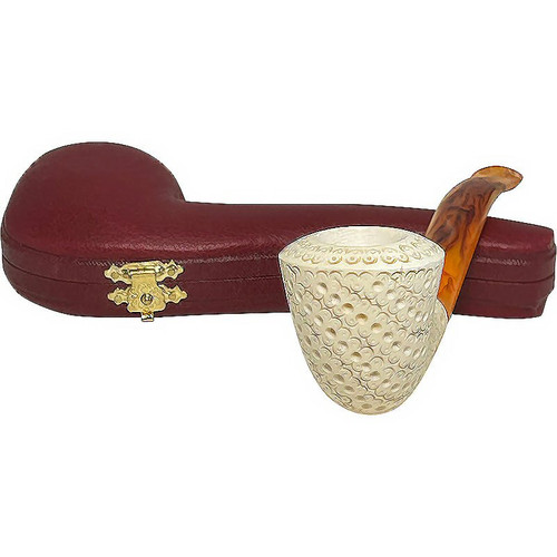 Dublin Designer Lattice Antiqued Meerschaum Pipe Dublin Designer Lattice Antiqued Meerschaum Pipe