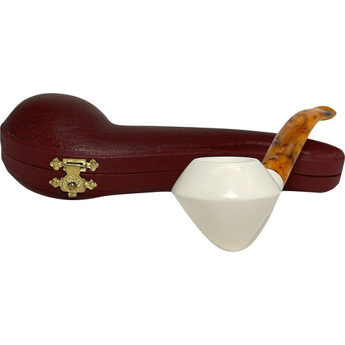 Signed Yilmaz Smooth Rhodesian Meerschaum Pipe