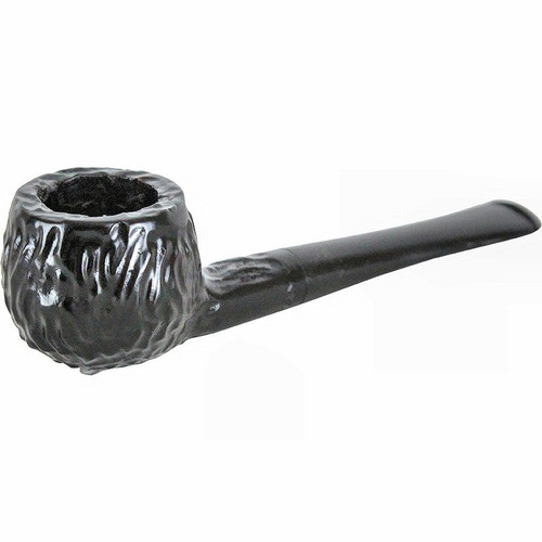 Small Dark Rustic Prince Italian Briar Pipe