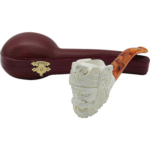 Beowulf Bent Stem Meerschaum Pipe Beowulf Bent Stem Meerschaum Pipe