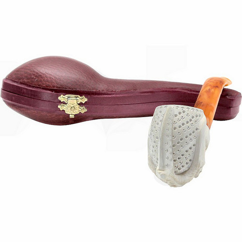 Designer Lattice Claw Meerschaum Pipe