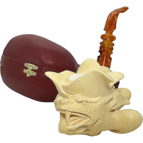 Special Master Carver Baglan Sitting Dragon Meerschaum Pipe Special Master Carver Baglan Sitting Dragon Meerschaum Pipe
