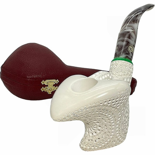 Special Arasta Designer Lattice Freehand Meerschaum Pipe Special Arasta Designer Lattice Freehand Meerschaum Pipe
