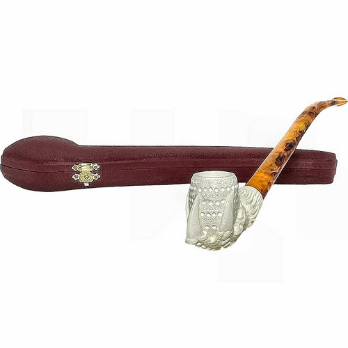 Claw Lattice Churchwarden Meerschaum Pipe Claw Lattice Churchwarden Meerschaum Pipe