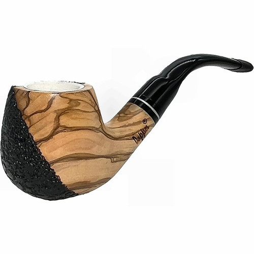 Meerschaum Lined Full Bent Olive Wood Pipe Meerschaum Lined Full Bent Olive Wood Pipe
