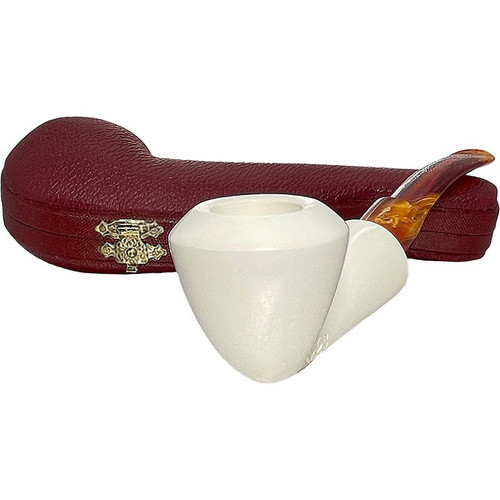 Deluxe H. Cay Dublin Smooth Meerschaum Pipe Deluxe H. Cay Dublin Smooth Meerschaum Pipe