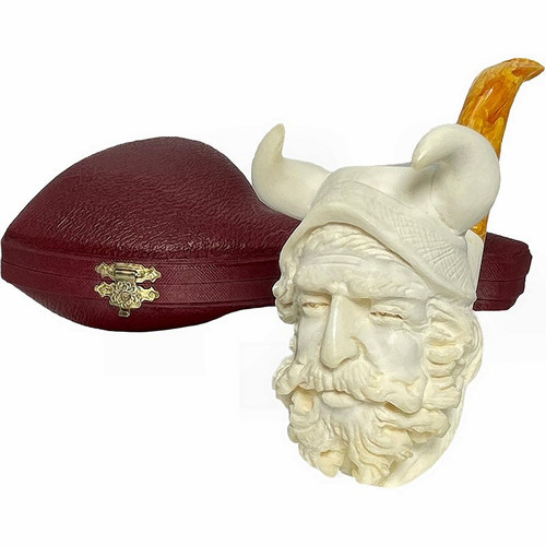 Special Cevher Signed Viking Meerschaum Pipe Special Cevher Signed Viking Meerschaum Pipe