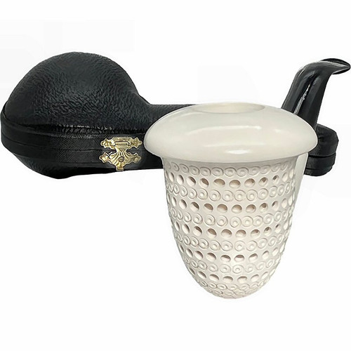 Special 3D Lattice Calabash Meerschaum Pipe Special 3D Lattice Calabash Meerschaum Pipe