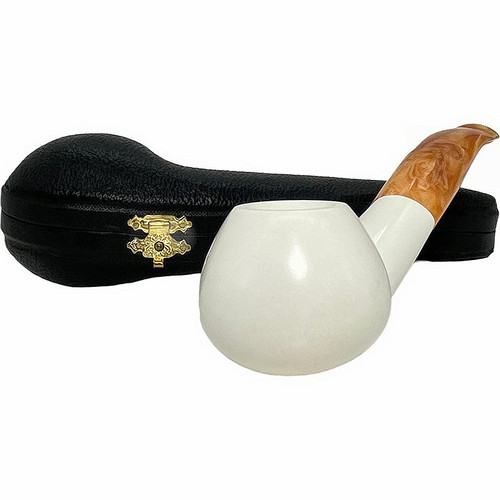Special Smooth Prince Oval Shank Meerschaum Pipe