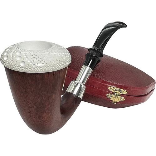 Special Calabash Lattice Redwood Meerschaum Pipe Special Calabash Lattice Redwood Meerschaum Pipe