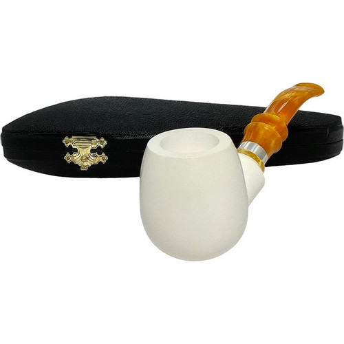 Special Signed Govem Sterling Silver Double Stem Meerschaum Special Signed Govem Sterling Silver Double Stem Meerschaum